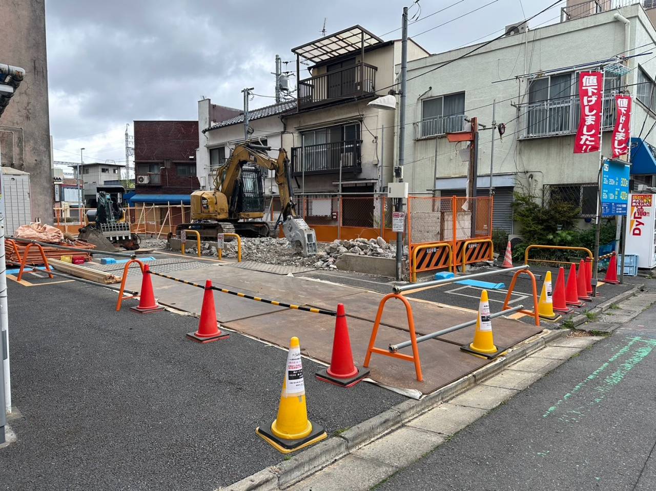 東京都足立区千住河原町の解体工事の進捗状況です。