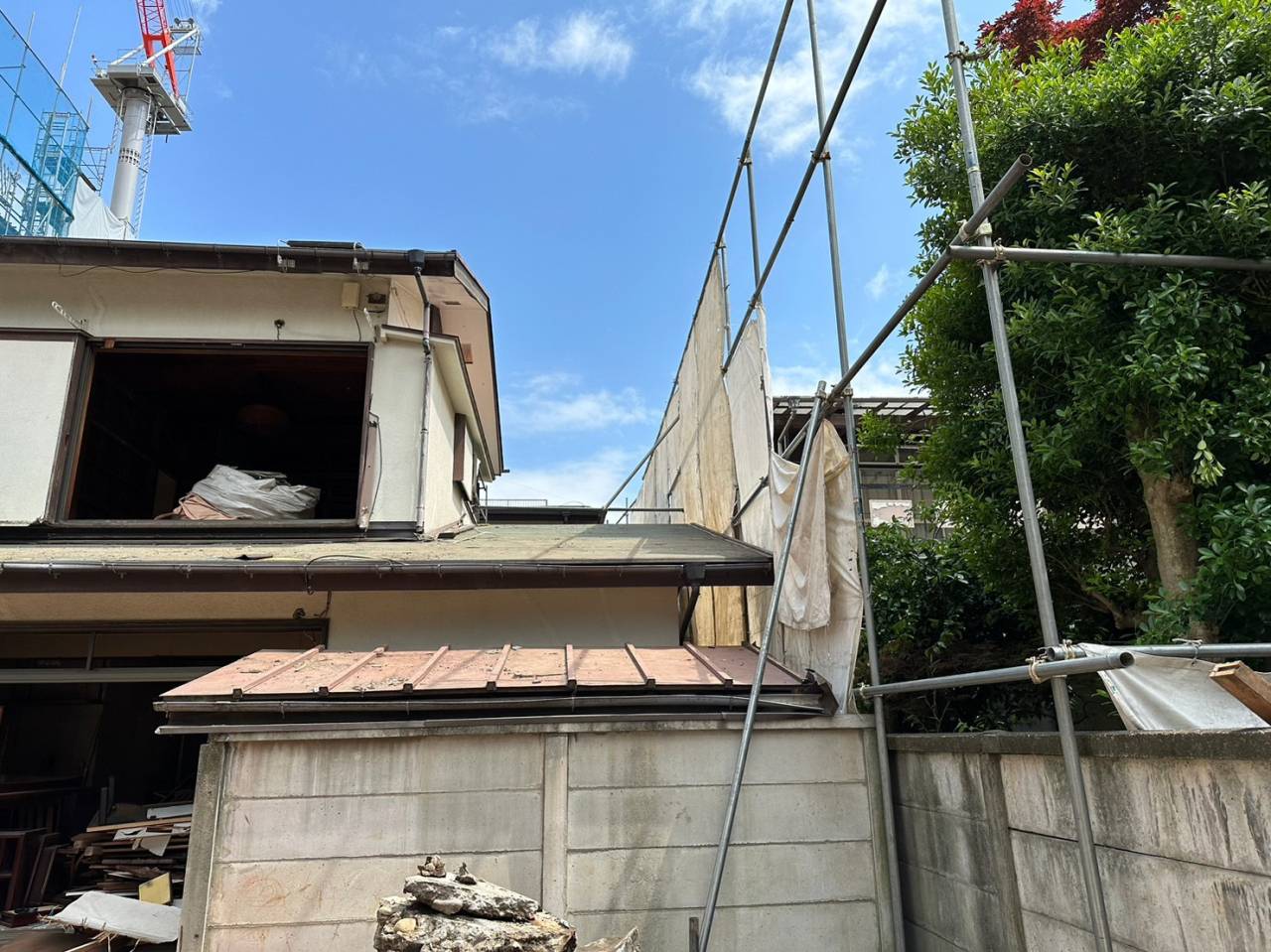 東京都調布市小島町の解体工事の進捗状況⑦
